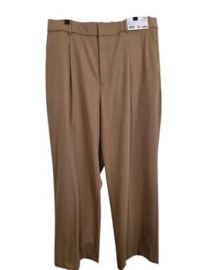 uniqlo pleated dress pants Uniqlo Men Pants M Black Dress Pleated Wide Leg 28" Inseam